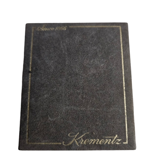 Vintage Signed Bogoff Clear Rhinestone Brooch in Krementz box - Picture 3 of 4